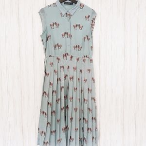 Sugarhill Boutique | Donkey Pleated Teal Dress
